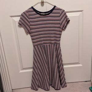ZARA girls striped dress